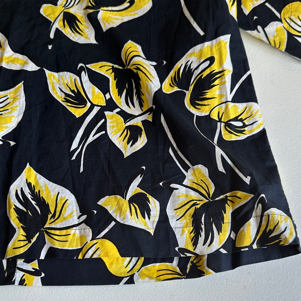Marni blue and Yellow Boxy Button Down Shirt - Picture 6 of 7